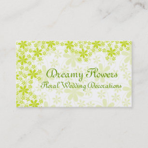Blumendekorationen Visitenkarte