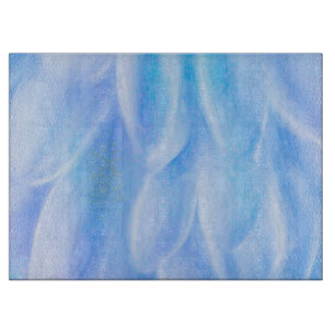 Blumendekoratives Glas-Schneidbrett 15"x11" Schneidebrett