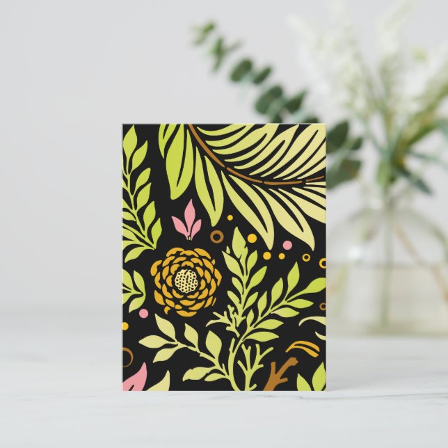 Blumendesign 18 postkarte (Stehend Vorderseite)