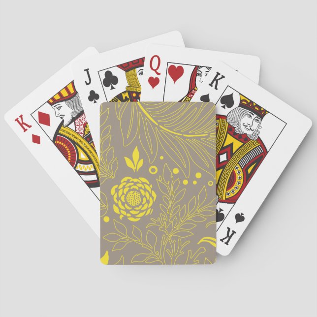 Blumendesign 18 spielkarten (Rückseite)