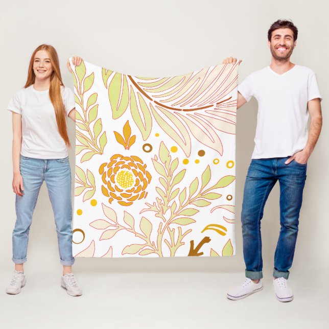 Blumendesign 19 fleecedecke (Beispiel)