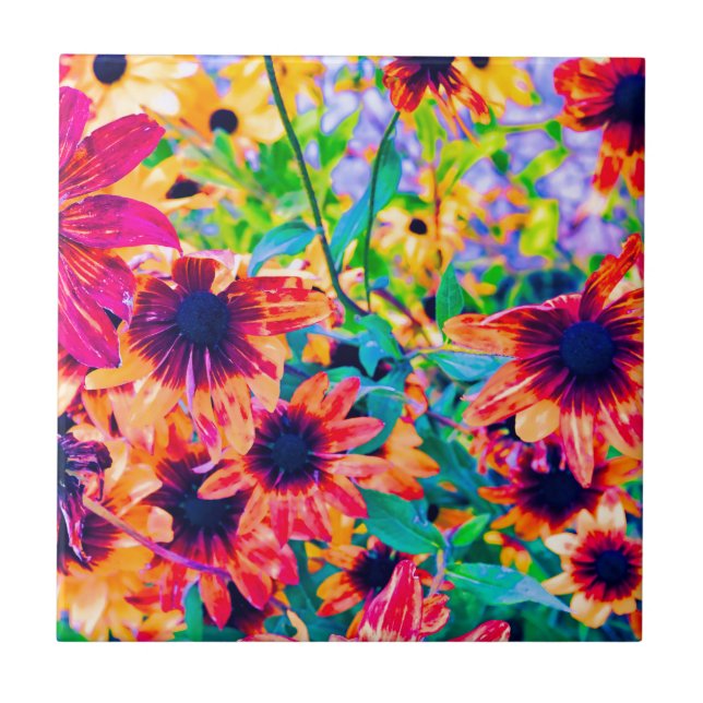 Blumendesign 1 - Kopie Fliese (Vorderseite)