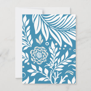 Blumendesign 20 mitteilungskarte