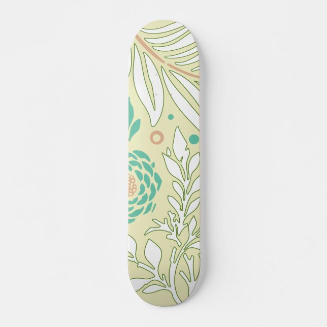 Blumendesign 21 skateboard (Vorne)