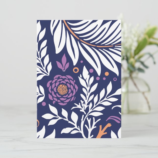 Blumendesign 22 dankeskarte (Stehend Vorderseite)