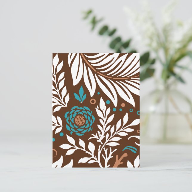 Blumendesign 23 feiertagspostkarte (Stehend Vorderseite)