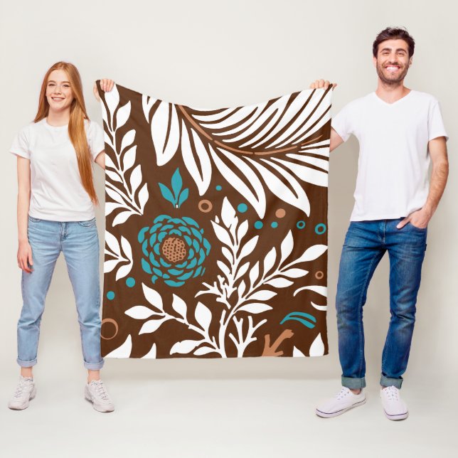 Blumendesign 23 fleecedecke (Beispiel)