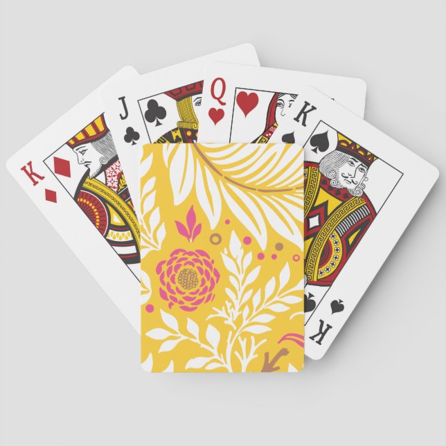 Blumendesign 24 spielkarten (Rückseite)