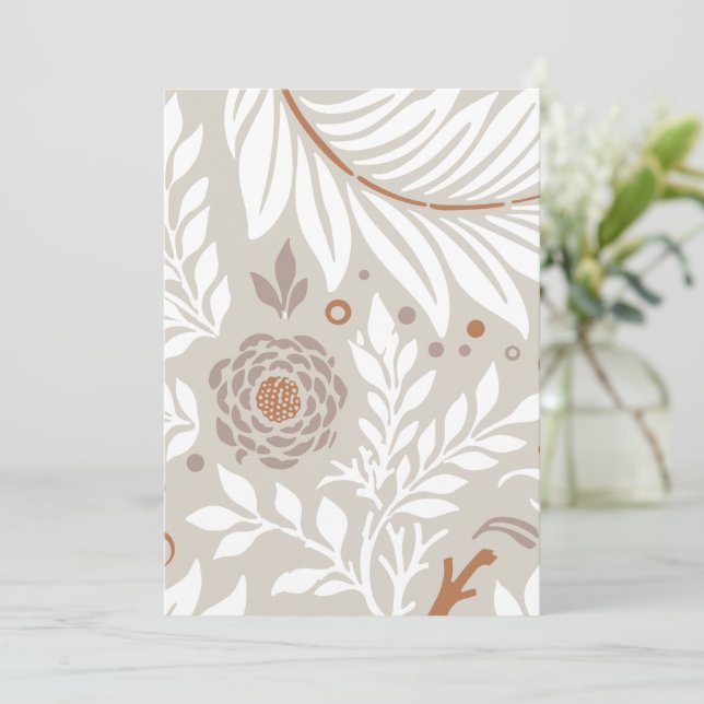 Blumendesign 25 dankeskarte (Stehend Vorderseite)