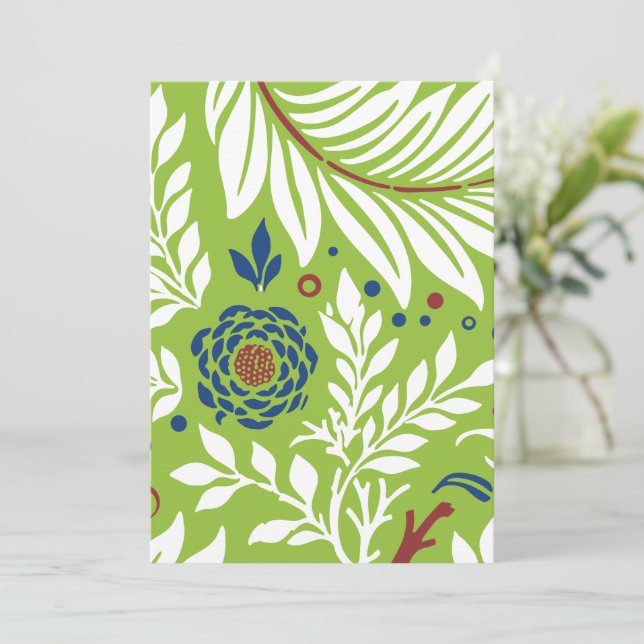 Blumendesign 27 dankeskarte (Stehend Vorderseite)
