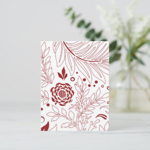 Blumendesign 28 postkarte