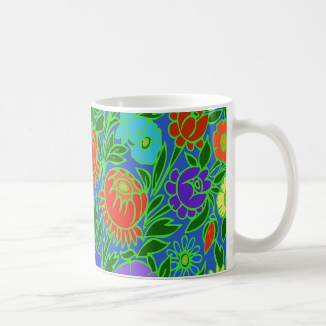 Blumendesign #2 kaffeetasse (Rechts)