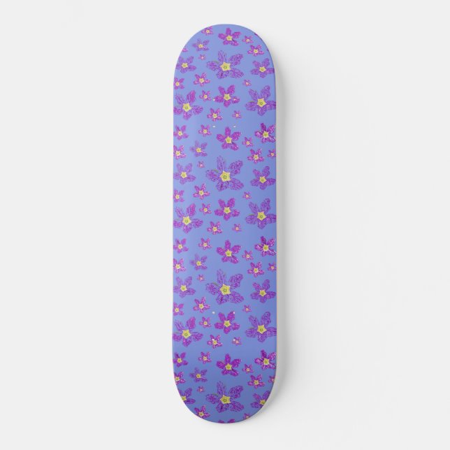 Blumendesign auf Skateboard (Vorderseite)