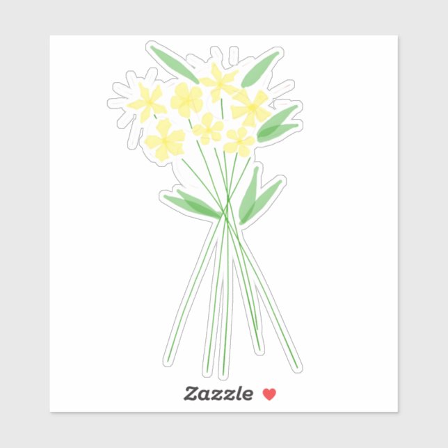Blumendesign Aufkleber (Blatt)
