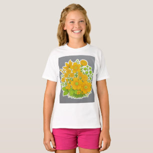Blumendesign-Druck T-Shirt