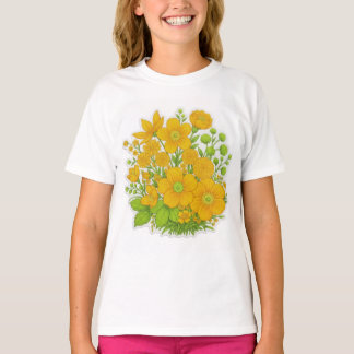 Blumendesign-Druckkunst  T-Shirt