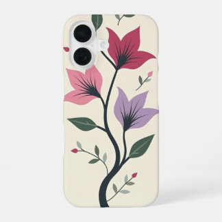 Blumendesign für Handyhüllen iPhone 16 Hülle
