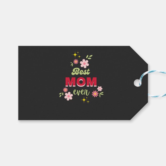 Blumendesign Geschenkanhänger (Vorderseite (Horizontal))