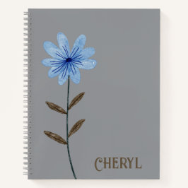 Blumendesign Journal Spiral Notebook Notizbuch
