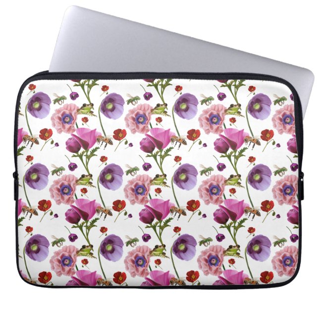 Blumendesign Laptopschutzhülle (Vorderseite)
