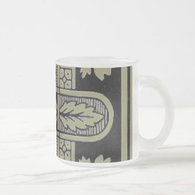 Blumendesign Mattierte Tasse (Rechts)