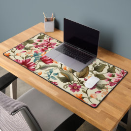 Blumendesign mit rosa und orangefarbenen Blumen Schreibtischunterlage