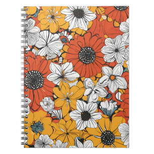 Blumendesign-Notebook - Lebhaft und stilvoll Notizblock