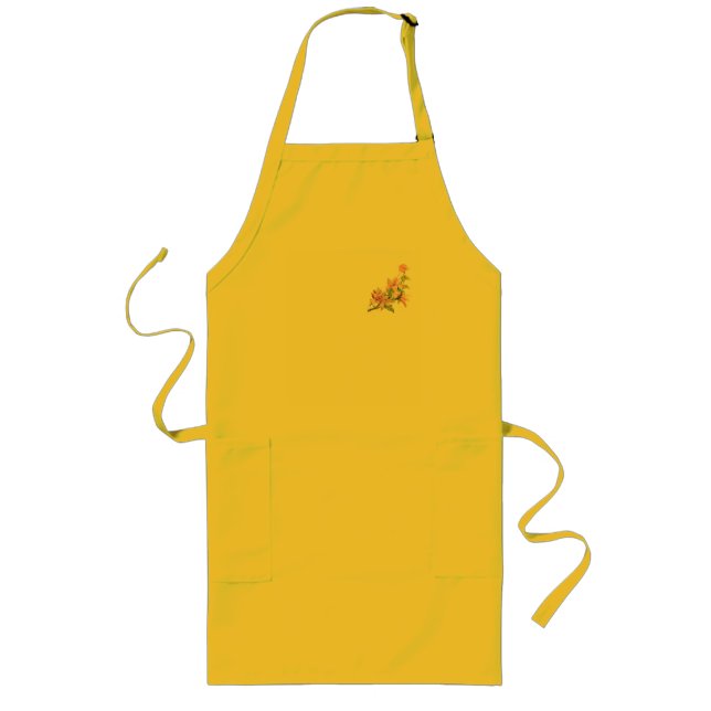 Blumendesign Schürze für Unisex (Vorne)