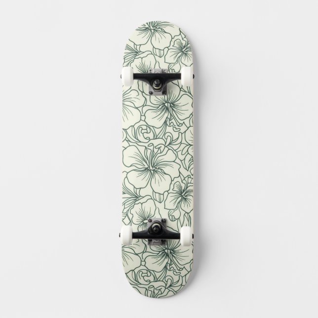 Blumendesign-Skateboard Skateboard (Vorderseite)