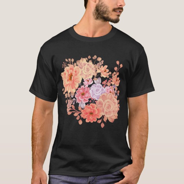 Blumendesign T-Shirt (Vorderseite)