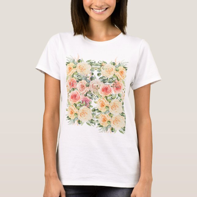 Blumendesign T-Shirt (Vorderseite)