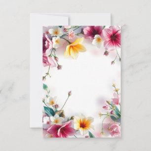 Blumendesign: Zeitlose Schönheit und Eleganz Dankeskarte