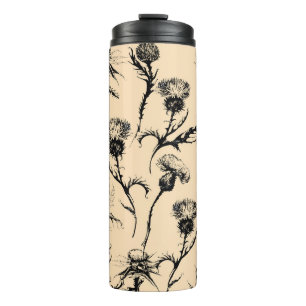 Blumendesign, Zuhause-Dekoration, grafische Gestal Thermosbecher