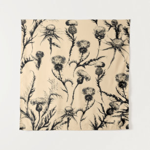 Blumendesign, Zuhause-Dekoration, grafische Gestal Wandteppich