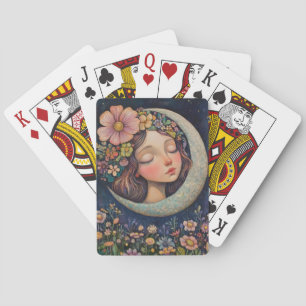 Blumendiadem & Halbmond Spielkarten