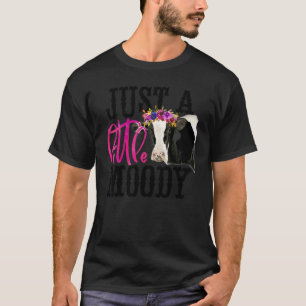 Blumendiarium Kuh Nur Ein Wenig Launische Färse Ku T-Shirt