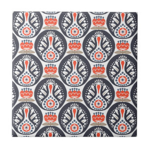 Blumendie türkei-Volkskunst-Muster Fliese