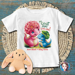 Blumendinosaurier Meine Lieben Baby T-shirt