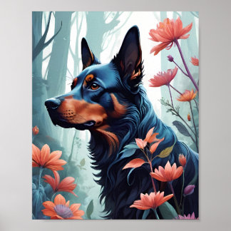 Blumendoster Poster