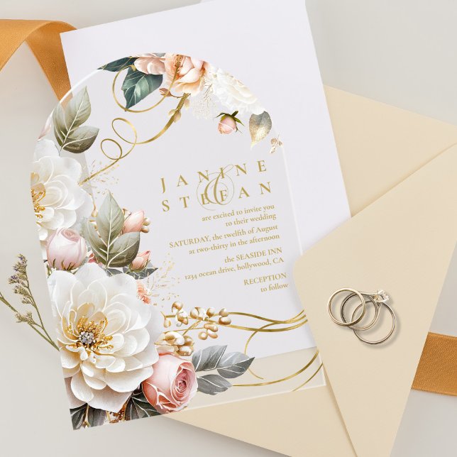 Blumendrama Wedding Transparent Arch ID1022 Acryleinladungen (Von Creator hochgeladen)