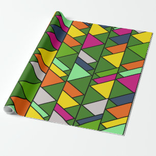 Blumendreiecke Geschenkpapier