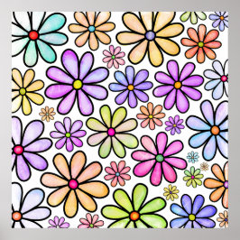 Blumendruck Poster