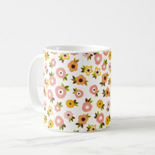 Blumendruck-Tasse Kaffeetasse