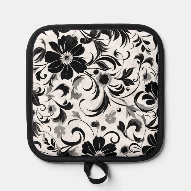 Blumendruck Topflappen (Vorderseite)