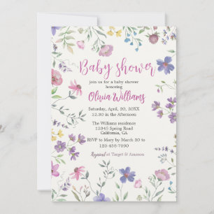 Blumendusche im Wasser Einladung