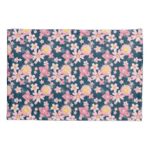 Blumendusche Schneefräse Blue Pillow Case