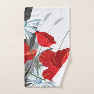 Blumenduschvorhang Handtuch