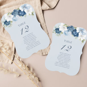 Blumendusty Blue Tischnummer 12 Seating Chart