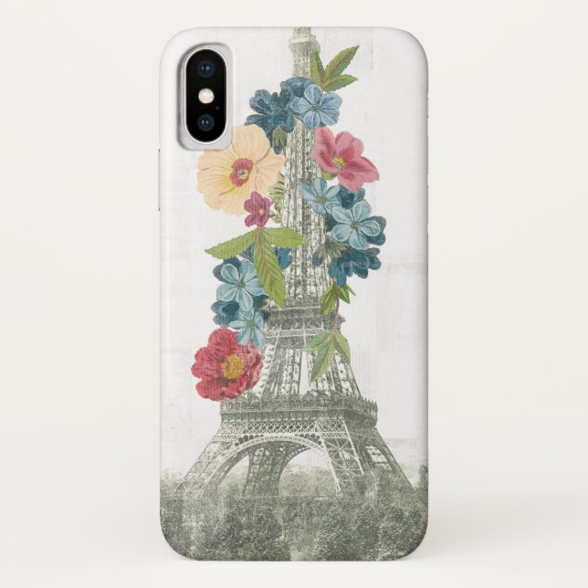 BlumenEiffelturm | Paris, Frankreich Case-Mate iPhone Hülle (Rückseite)