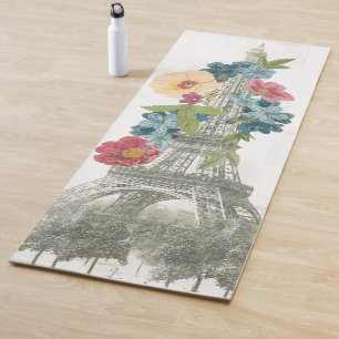 BlumenEiffelturm Paris, Frankreich Yogamatte